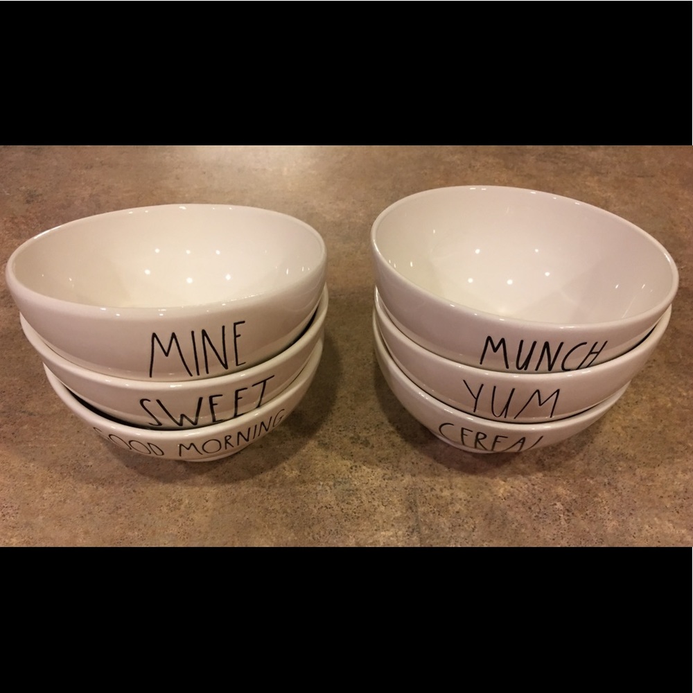6 Rae Dunn  bowls. Vintage